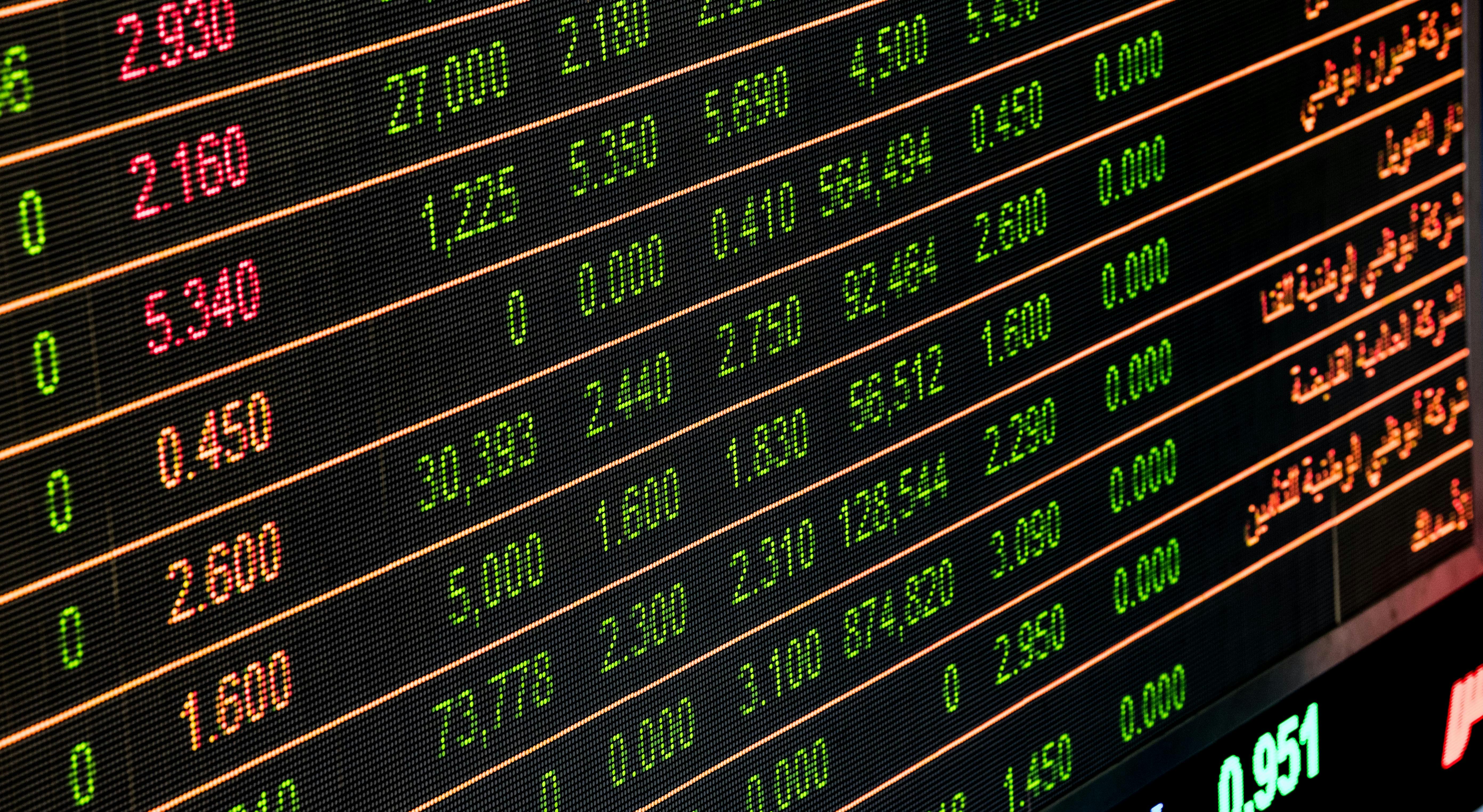 stock ticker