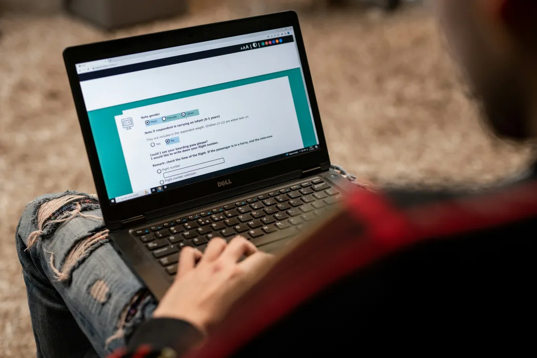 person using a computer